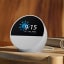 Amazon Echo Spot Smart Alarm Clock With Alexa - Glacier White on the table