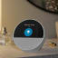 Amazon Echo Spot Smart Alarm Clock With Alexa - Glacier White on the table