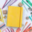 The Papery Flexi Softcover Lined Journal - Shortbread with stationery 