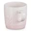 Le Creuset Jardin Relief Stoneware Cappuccino Mug, 200ml - Shell Pink angle