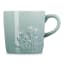 Le Creuset Jardin Relief Stoneware Cappuccino Mug, 200ml - Sea Salt