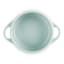 Le Creuset Jardin Relief Round Mini Stoneware Cocotte, 10cm - Sea Salt angle