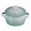 Le Creuset Jardin Relief Round Mini Stoneware Cocotte, 10cm - Sea Salt
