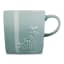 Le Creuset Jardin Relief Stoneware Mug, 350ml - Sea Salt angle