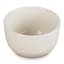 Le Creuset Jardin Relief Stoneware Snack Bowl, 10cm - Meringue angle