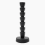 Thread Office Black Metal Ribbed Dinner Candle Holder