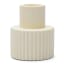 Alkaline Fluted Form Candle Holder - Pale Banana angle