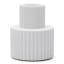 Alkaline Fluted Form Candle Holder - Snow White angle