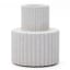 Alkaline Fluted Form Candle Holder - Sand angle