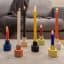 Alkaline Fluted Form Candle Holders on the table 