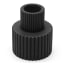 Alkaline Fluted Form Candle Holder - Black