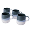 Salisbury & Co Ombre Stoneware Mugs, Set of 4 - Green