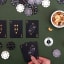Suck UK Iron & Glory Premium Poker Set on the table