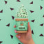 Suck UK Choc Mint Ice Cream Socks handheld showing scale