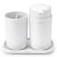 Brabantia ReNew Bathroom Accessory Set, 3-Piece - White angle