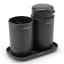 Brabantia ReNew Bathroom Accessory Set, 3-Piece - Dark Grey