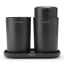 Brabantia ReNew Bathroom Accessory Set, 3-Piece - Dark Grey angle