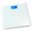 Brabantia Battery-Powered Digital Bathroom Scale - White angle
