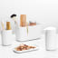 Brabantia ReNew Soap Dispenser - White with bathroom accessories