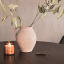 Hertex HAUS Mary Decorative Vase - Large on the table with a candle