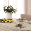Hertex HAUS Chalk White Mekong Vase - Large on the dinning table