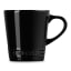 Le Creuset Stoneware V Mug, 180ml - Black Onyx angle