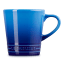 Le Creuset Stoneware V Mug, 180ml - Azure Blue angle