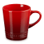 Le Creuset Stoneware V Mug, 330ml - Cerise angle
