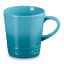 Le Creuset Stoneware V Mug, 330ml - Caribbean angle
