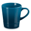 Le Creuset Stoneware V Mug, 330ml - Deep Teal angle