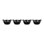 Le Creuset Gourmet Matte Black Collection Cast Iron Mini Cocottes, Set of 4