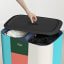 Joseph Joseph Tota Laundry Separation Basket, 90L with the lid opened.
