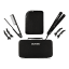 Moyoko Pro Glider Ceramic Hair Straightener Kit - Onyx Black