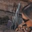 Donkey Long Tong Stainless Steel Braai Fire Tongs, 80cm by the fire