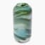 Thread Office Deep Green Swirl Glass Vase