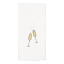 Linen House Cotton Tea Towel - Champagne Glasses 