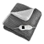 Pure Pleasure Stripe Flannel Fleece Electric Over Blanket