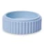 Alkaline Chunky Ribbed Pillar Candle Holder - Ice Blue