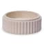 Alkaline Chunky Ribbed Pillar Candle Holder - Sand 