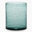 Thread Office Green Hand Blown Glass Votive Candle Holde - Medium