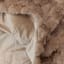 Linen House Arctic Snug Fur Throw, 150cm x 200cm - Sand detail