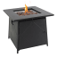 Alva Gas Fire Table with Lava Rocks & Lid angle