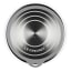 Le Creuset Stainless Steel Mixing Bowl with Glass Lid - 27cm angle