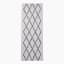 Thread Office Crisscross Shaggy Bath Mat, 60cm x 140cm - Grey