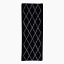 Thread Office Crisscross Shaggy Bath Mat, 60cm x 140cm - Monochrome