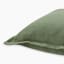 Thread Office Sage Linen Scatter Cushion Cover, 50cm x 50cm close up