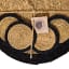 Gone Rural Trim Placemats & Coasters, Set of 8 - Smoke and Black detail