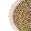 Gone Rural Trim Coasters, Set of 4 - Smoke & White detail