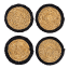 Gone Rural Trim Coasters, Set of 4 - Smoke & Black