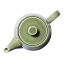 JAN Ashes & Olive Teapot, 1L - Olive angle